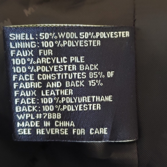 Miss Sixty M60 Womens Size 2X Black Wool Blend Button Front Belted Pea Coat - Picture 12 of 13